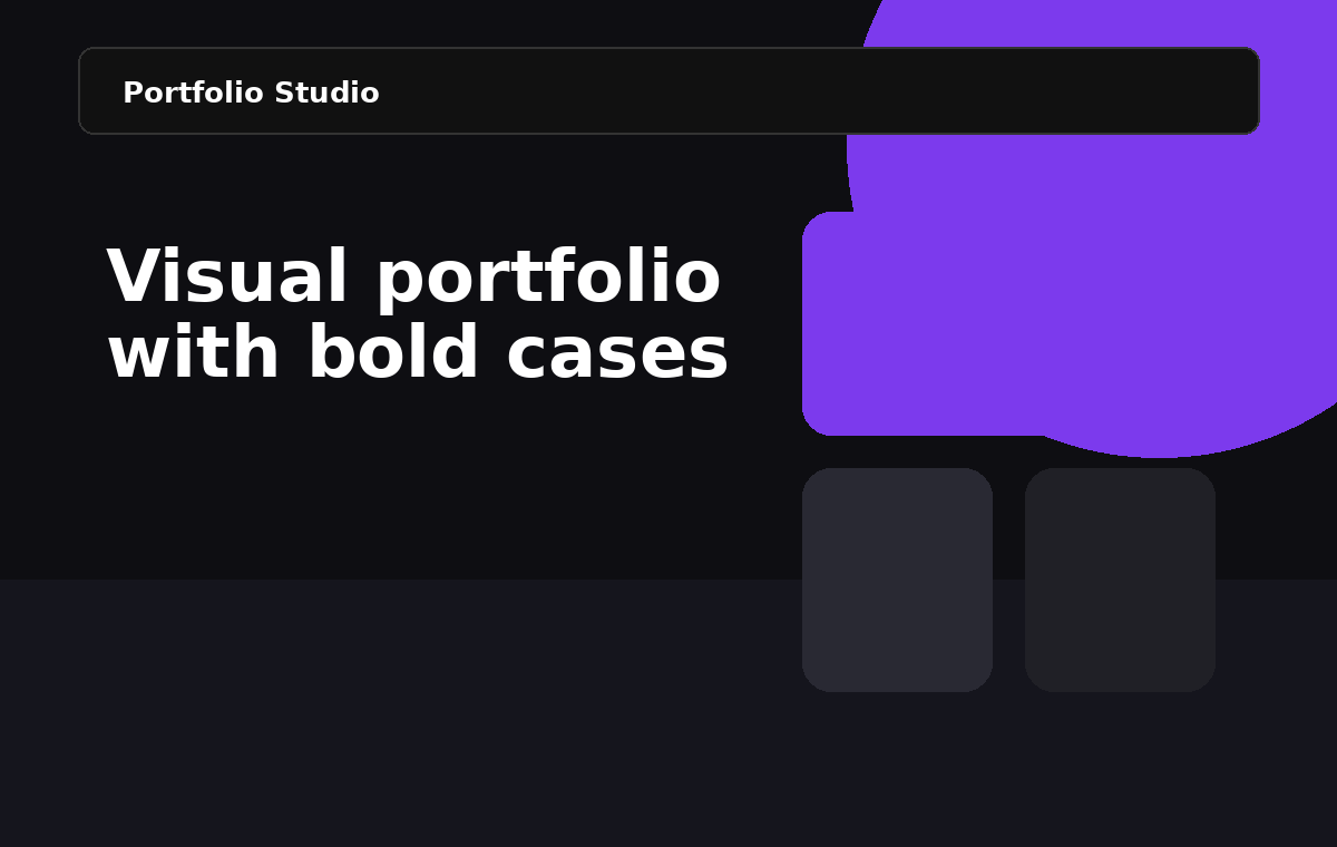 Portfolio Studio preview