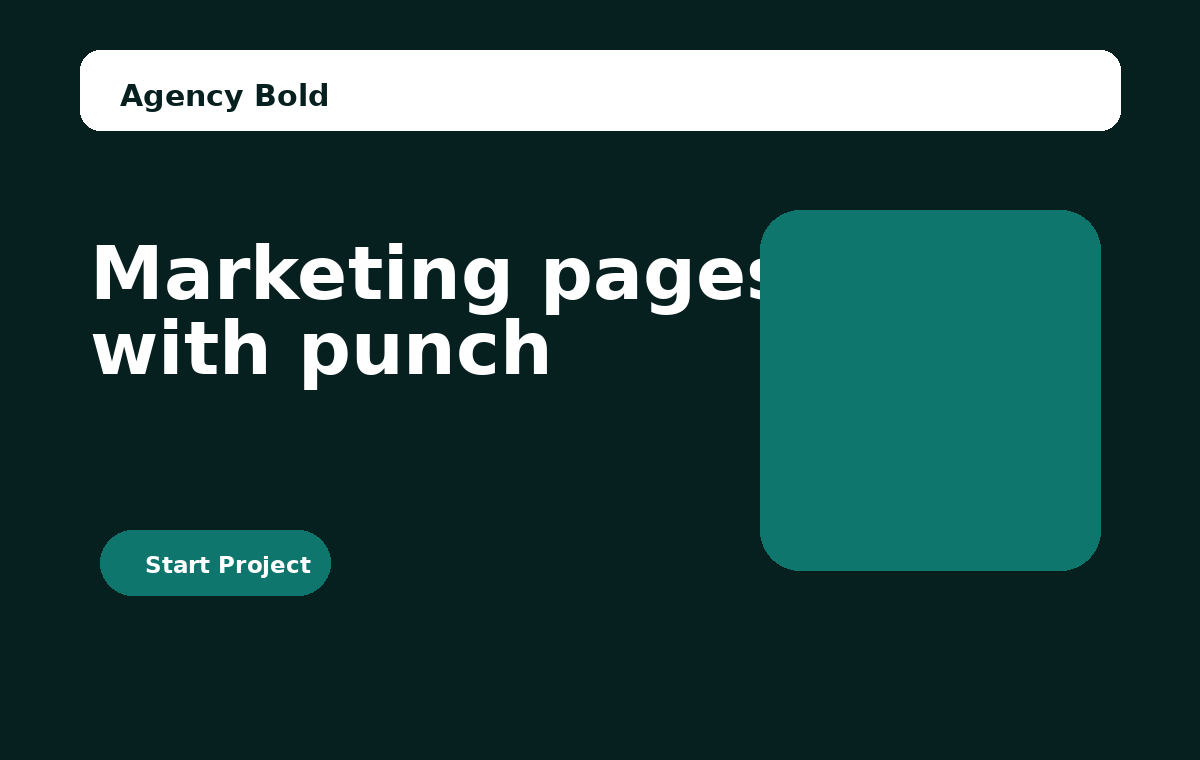 Agency Bold preview